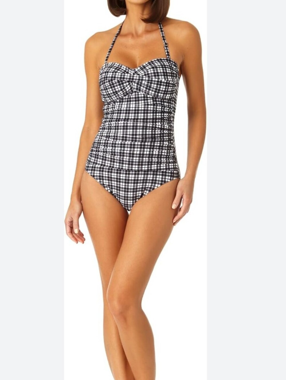 Anne Cole Bandeau 1oc Bathing Suit Size 8